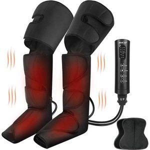 Leg Massager for Circulation with Heat, Foot Calf and Thigh Air Compression